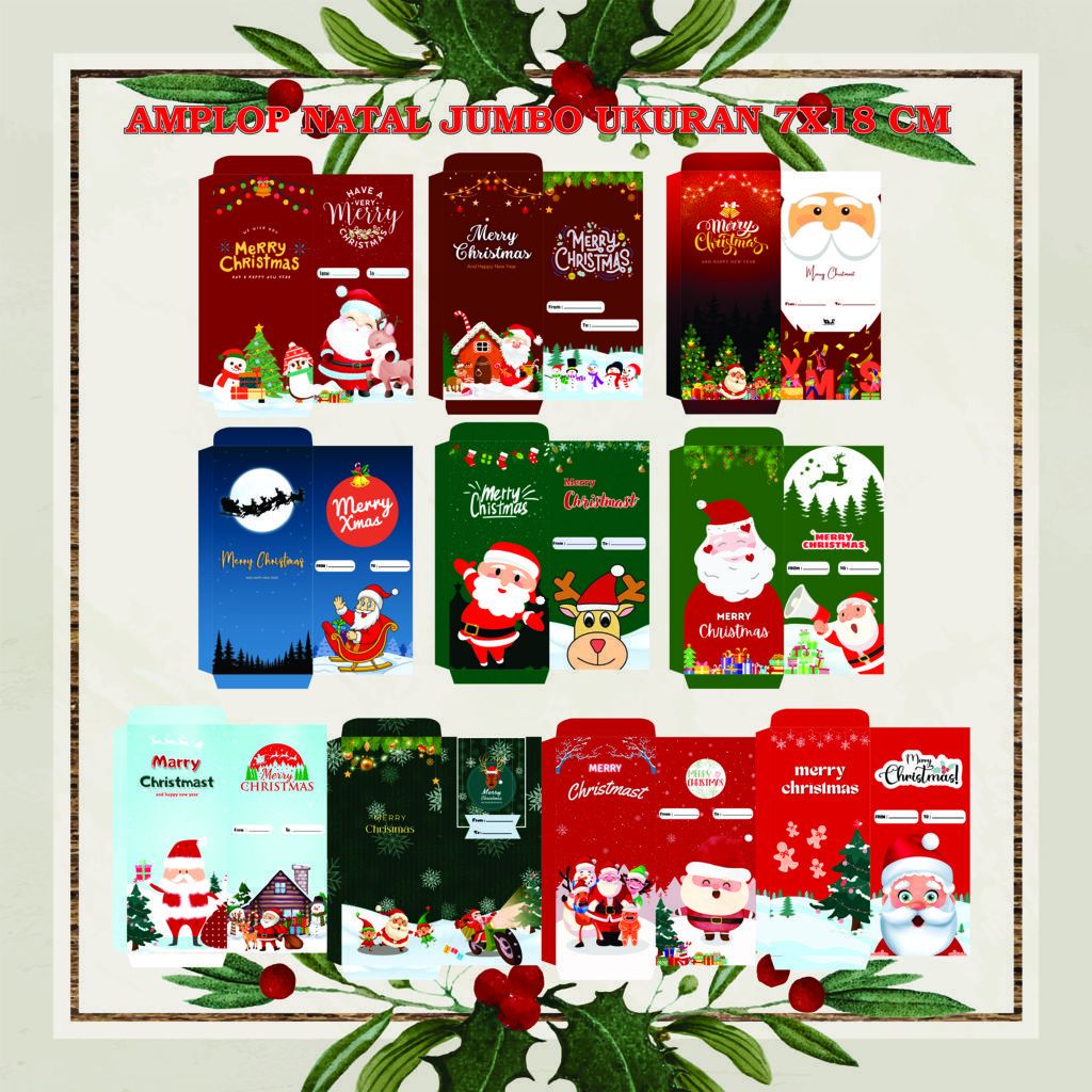 

AMPLOP NATAL JUMBO LEMBARAN ISI 1000 LEMBAR