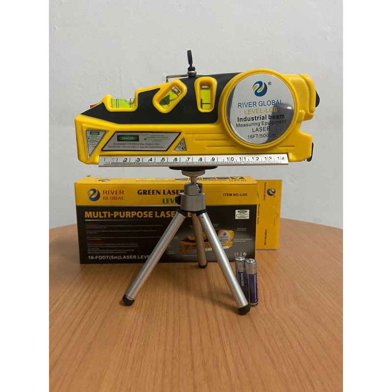 Laser Waterpass Digital Magnet Non Magnet Meter Meteran Green Hijau