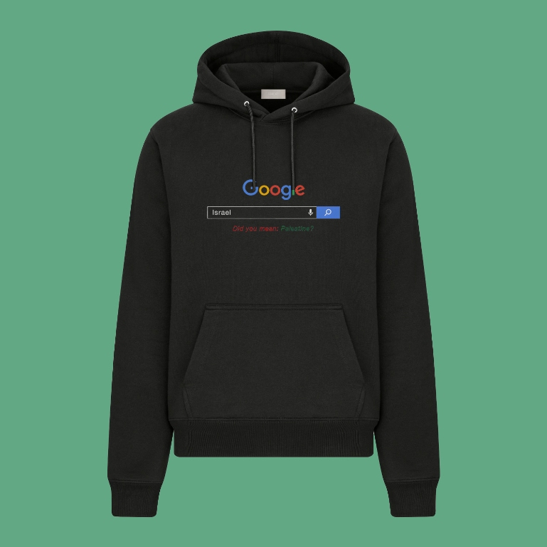 Sweater HOODIE Google israel PALESTINE switer fleece clothing