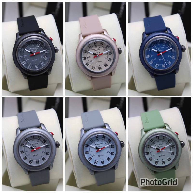 jam tangan unisex alexandre christie ac 9397 / 9397 / ac9397 led button original