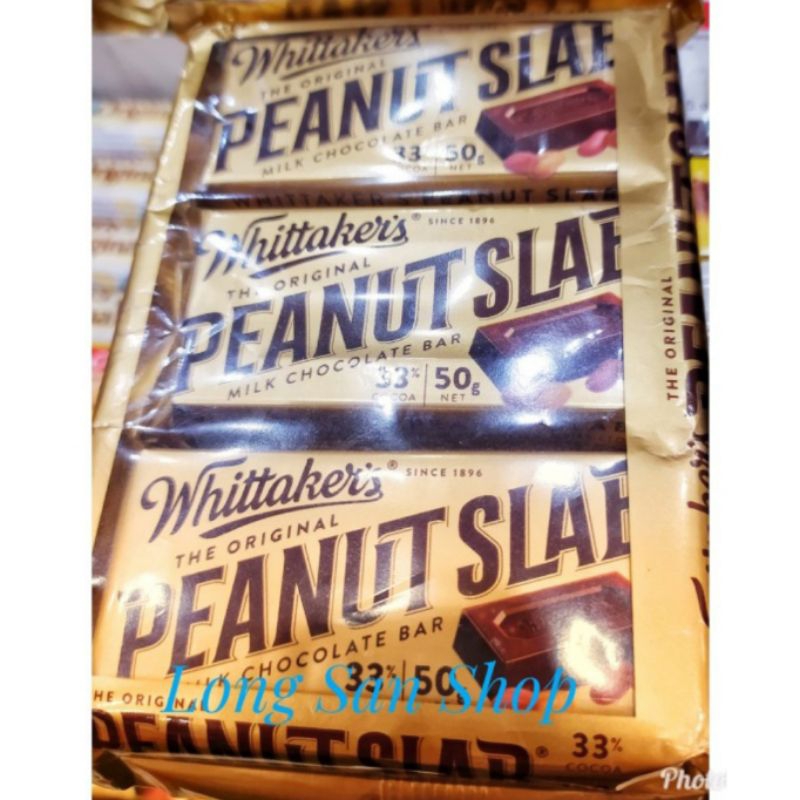 

Whittaker's Peanut Slab 33% cocoa (3 pcs @ 50 gr) - Coklat Impor