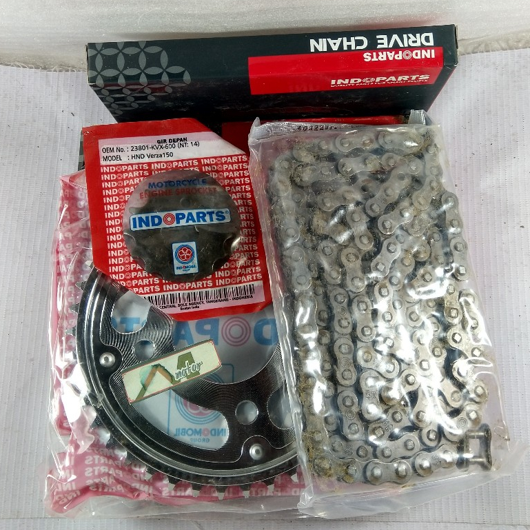 GEAR GIR SET MOTOR HONDA VERZA & MEGAPRO MONOSHOCK ORI ASLI INDOPART K18