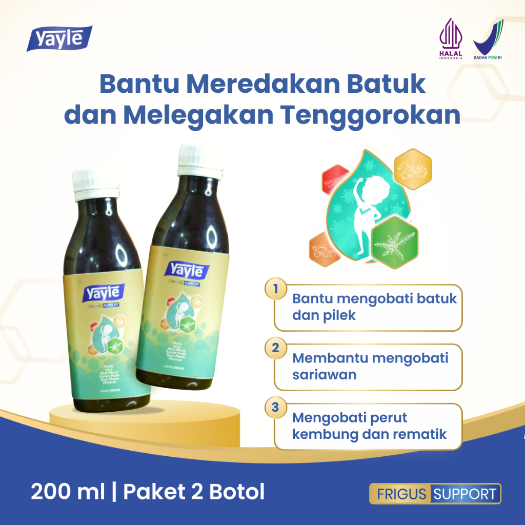 Yayle Frigus Support 200 ml - 2 Botol