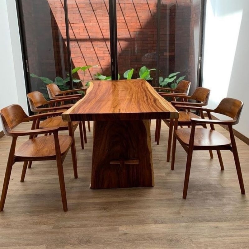 Dinningset Set Meja Makan Kayu Solid
