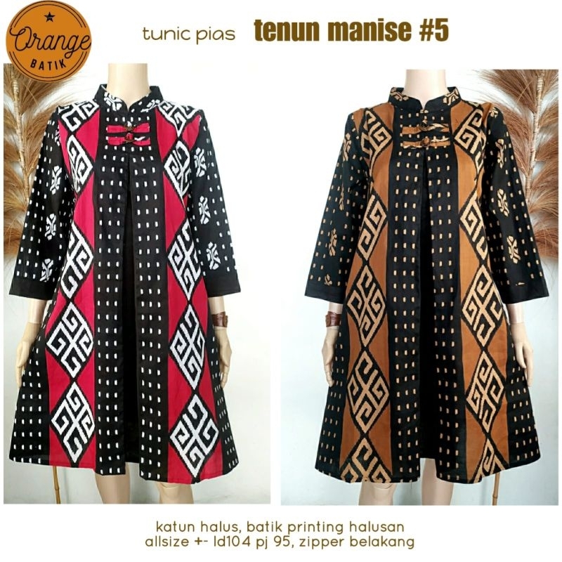 Tunik Batik Premium Pias Tenun Manise