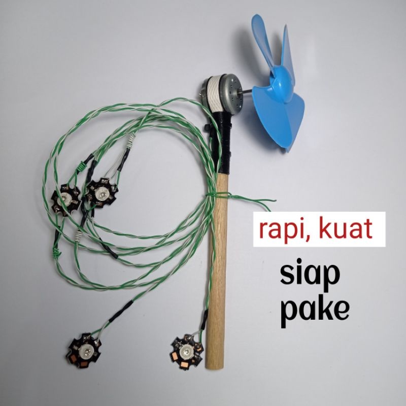 lampu layang layang 4 led HPL super terang/fullset