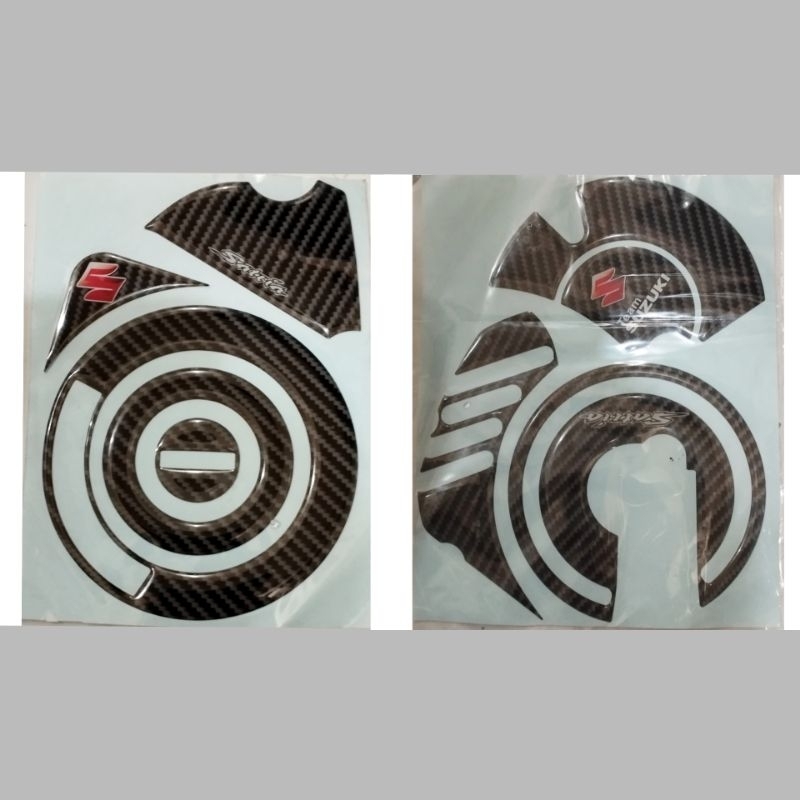 Stiker Timbul Carbon Protector Pad Blok Mesin Satria Fu Barong