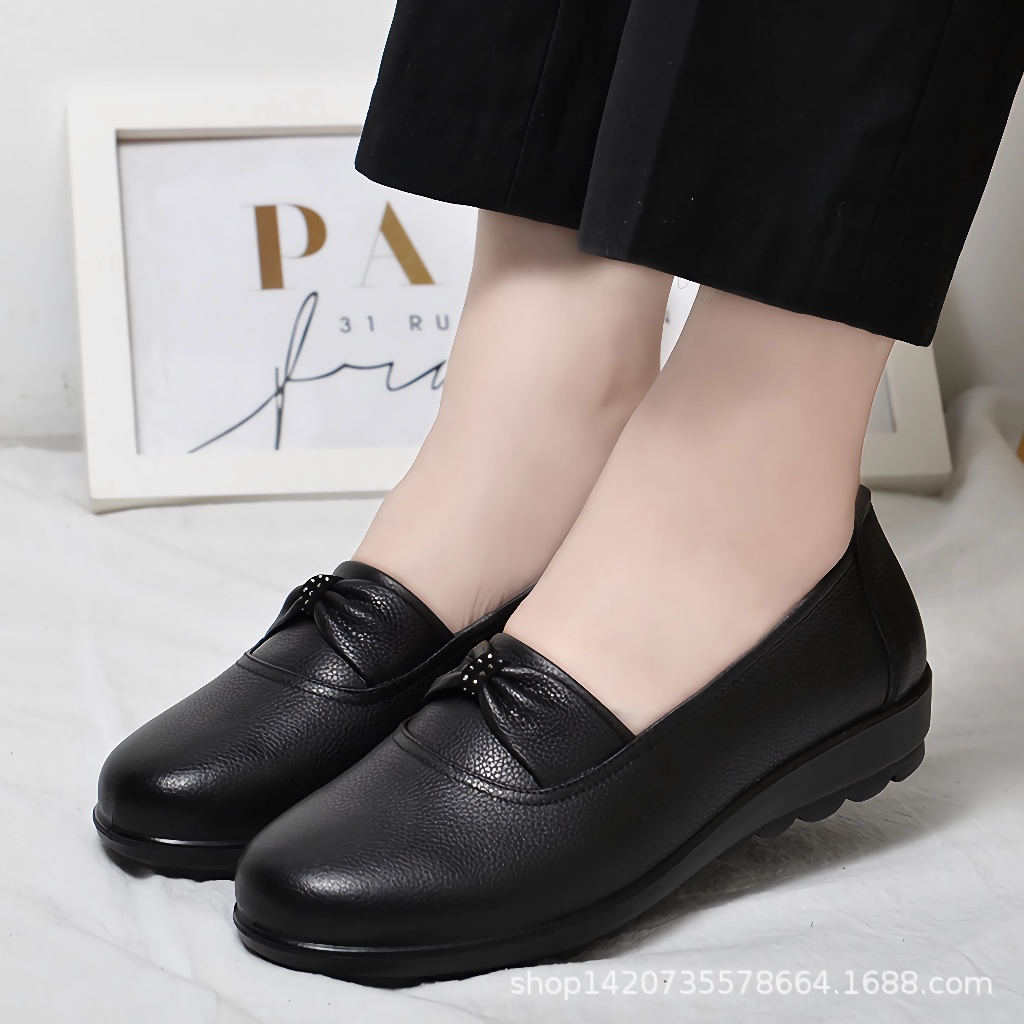 Sepatu Wanita Loafers Docmart Flatshoes Kekinian Korea Import Premium