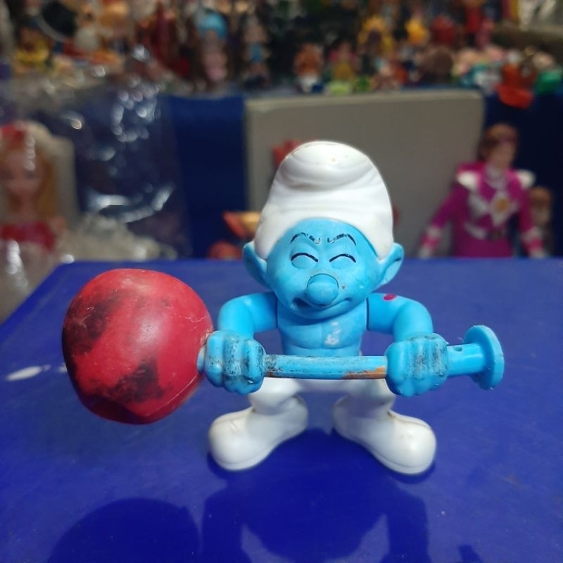 mainan / figure dikoleksi smurf peyo olahraga
