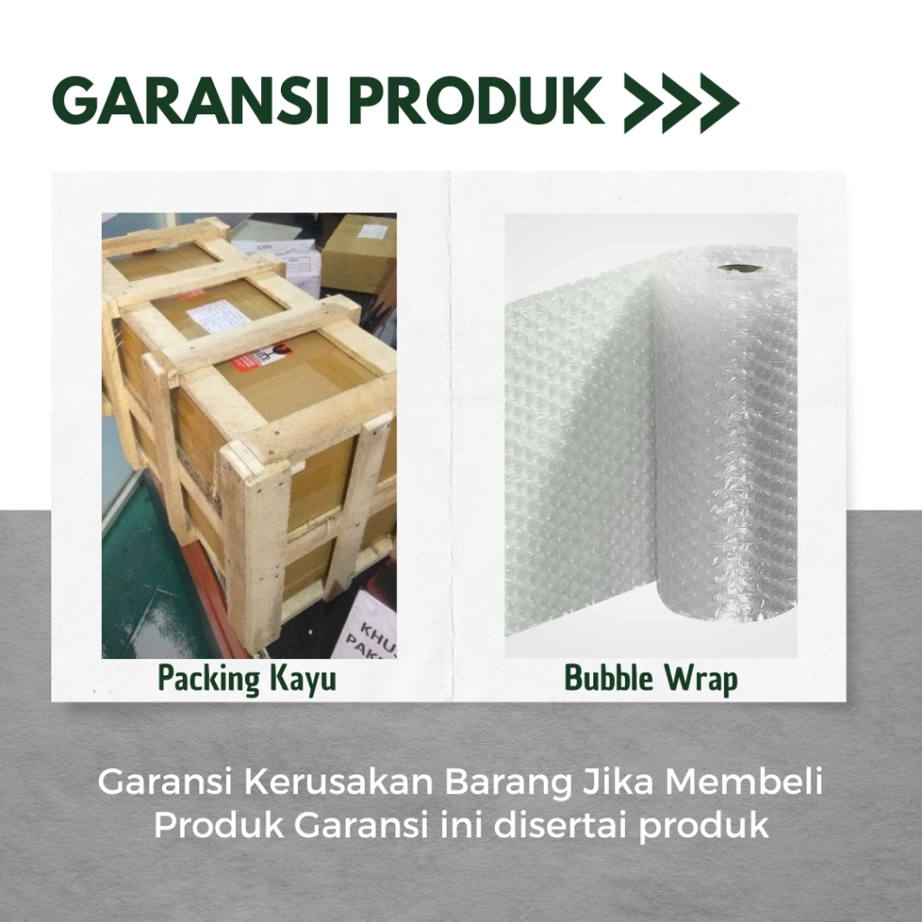 

Extra Packing Bubble Warp dan Garansi produk (BACA DALAM DESKRIPSI)
