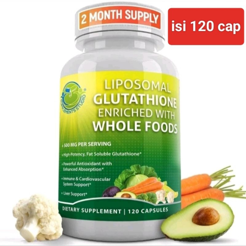 l glutathione 500mg isi 120 kapsul
