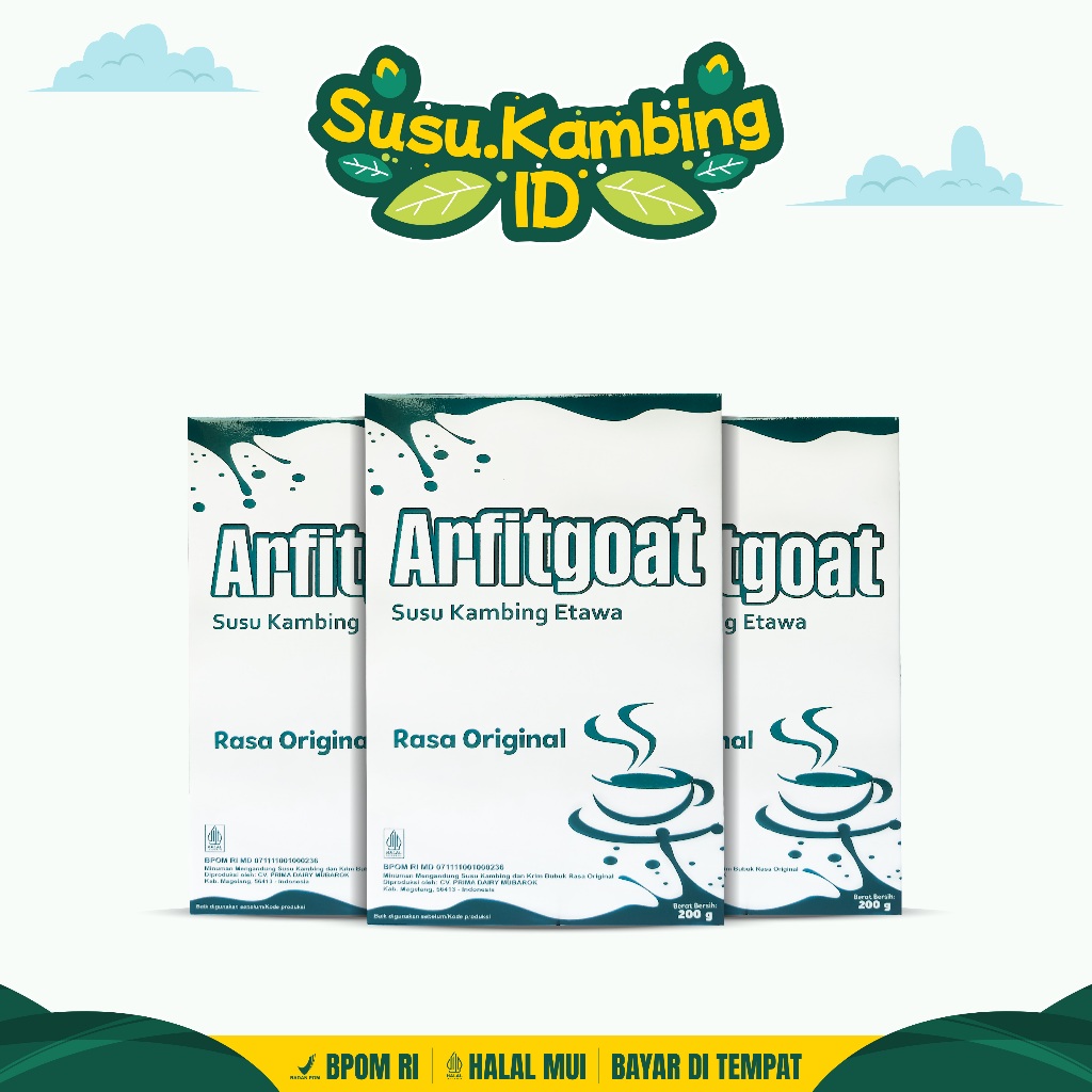 

ARFITGOAT Susu Kambing Paket 3 Box Untuk Masalah Tulang Persendian BPOM