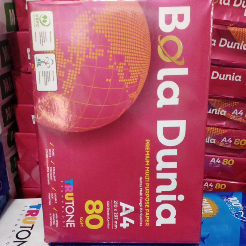 

BOLA DUNIA kertas HVS A4