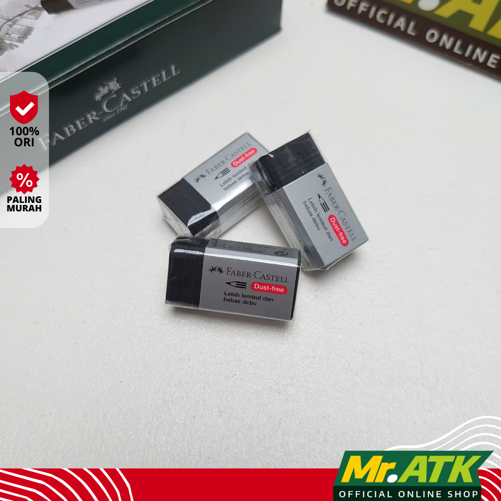 

PENGHAPUS FABER CASTELL ERASER HITAM - ANTI NODA STAIN KOTOR BLACK SETIP ORIGINAL