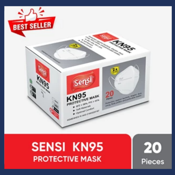 SENSI KN95 Mask 20's Masker KN95 - PUTIH