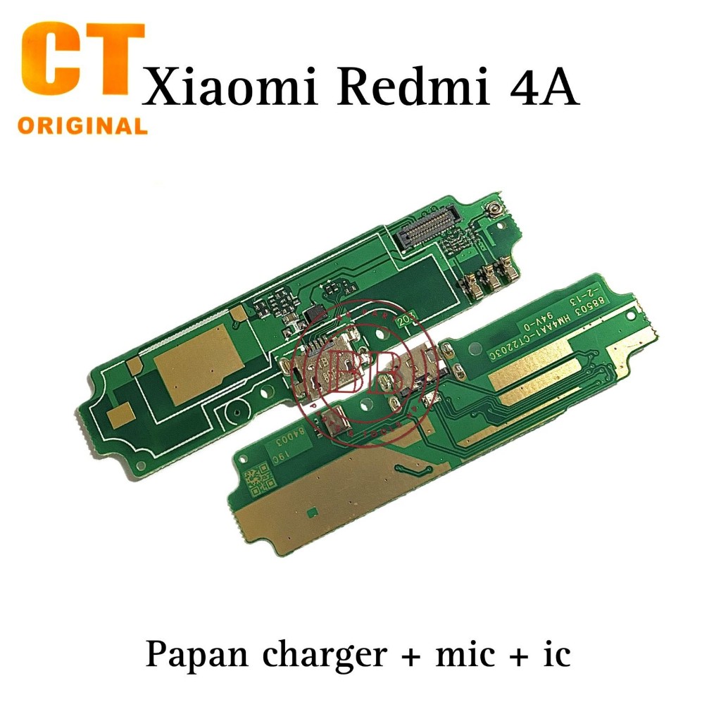 Original CT Ada IC - Papan Konektor PCB Connector Charger & MIC Xiaomi Redmi 4A / 2016117- Flexible 