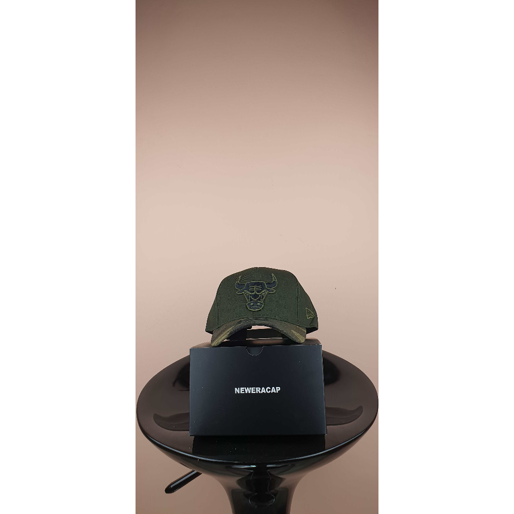 bulls hijau visor army logo hitam Topi Pria Baseball Snapback Polos Wanita Unisex Premium