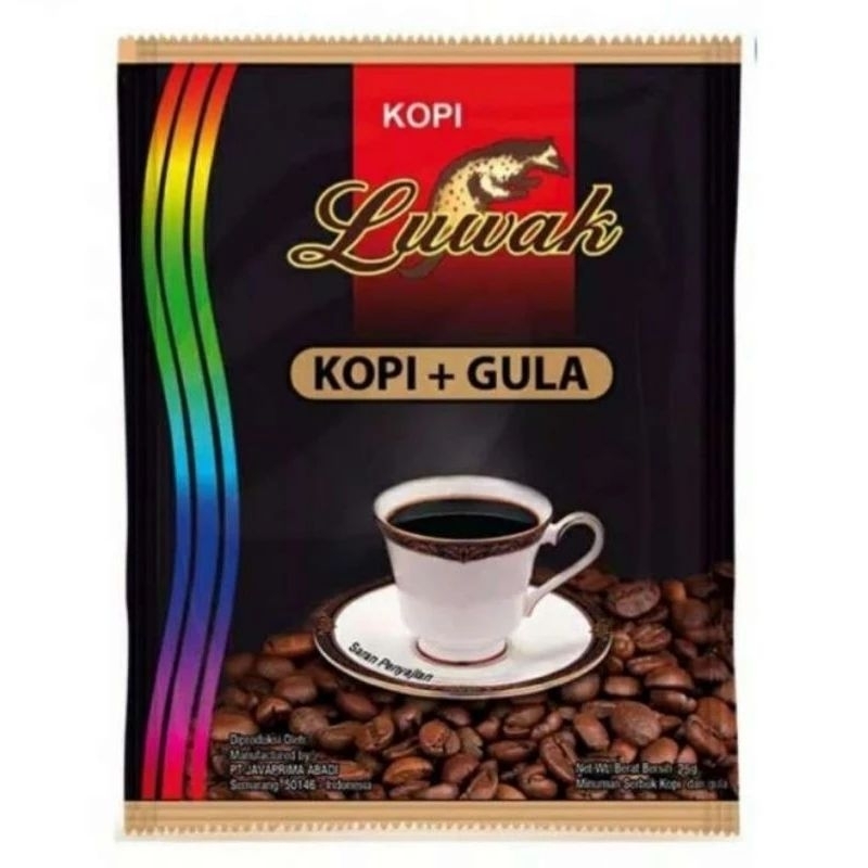 

Luwak kopi+gula sachet kemasan 25 gram