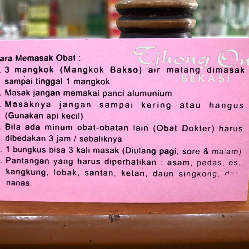 Ramuan Herbal China Kolestrol