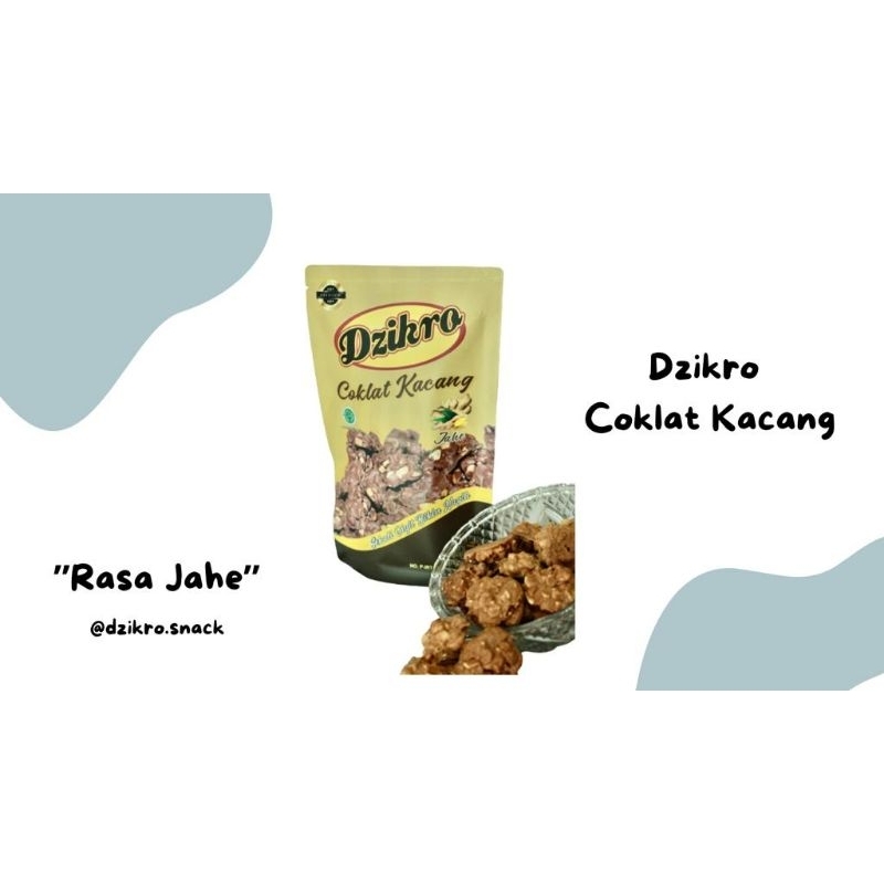 

Dzikro Coklat Kacang Varian Jahe 100gr