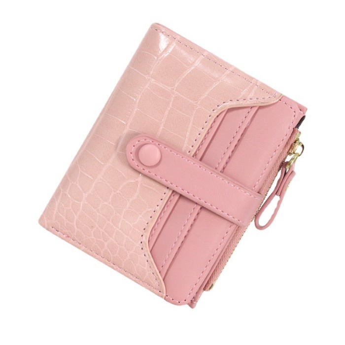 Genie Wallet Dompet Wanita - Croco leather Dompet Lipat - Tas mini dompet - Dompet termurah - Dompet kekinian