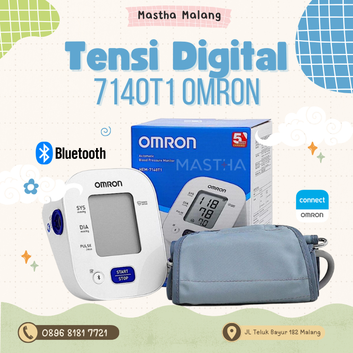 *Mastha Malang* Promo Tensi Omron 7140T1 Bluetooth dengan adaptor Versi Terbaru dari 8712 / Omron Bl