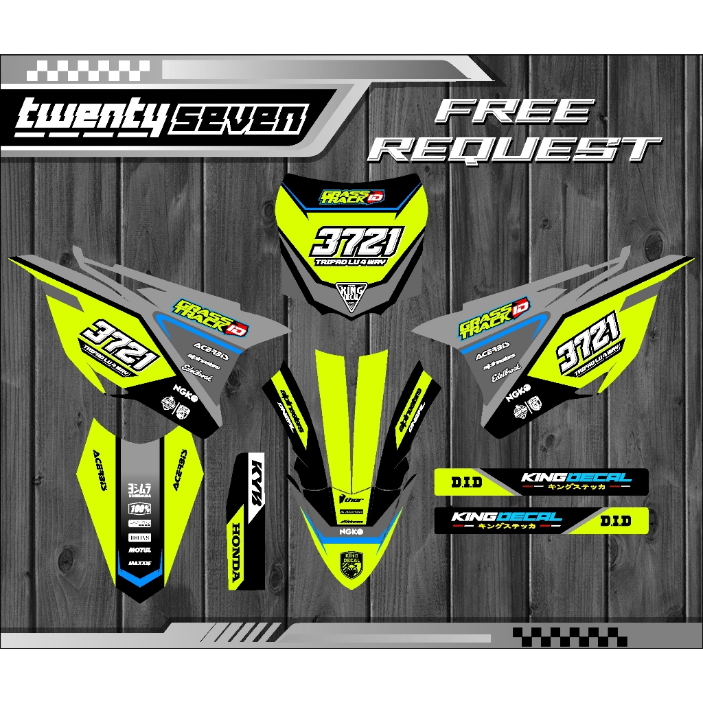 DECAL KX 85 BEBEK STANDAR STIKER KX 85
