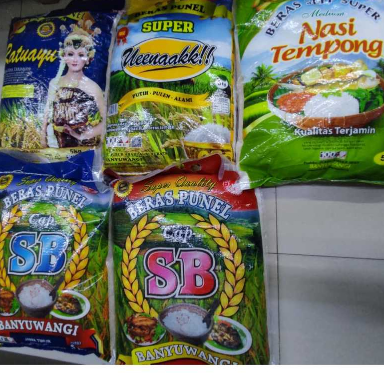 

ANEKA BERAS 5KG | TEMPONG, RATU AYU, OSING, UENAK, SB BERAS