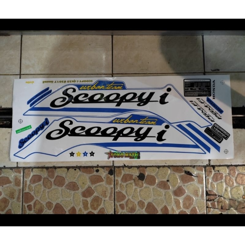 Striping Scoopy i Urban team bahan kodak original thailand