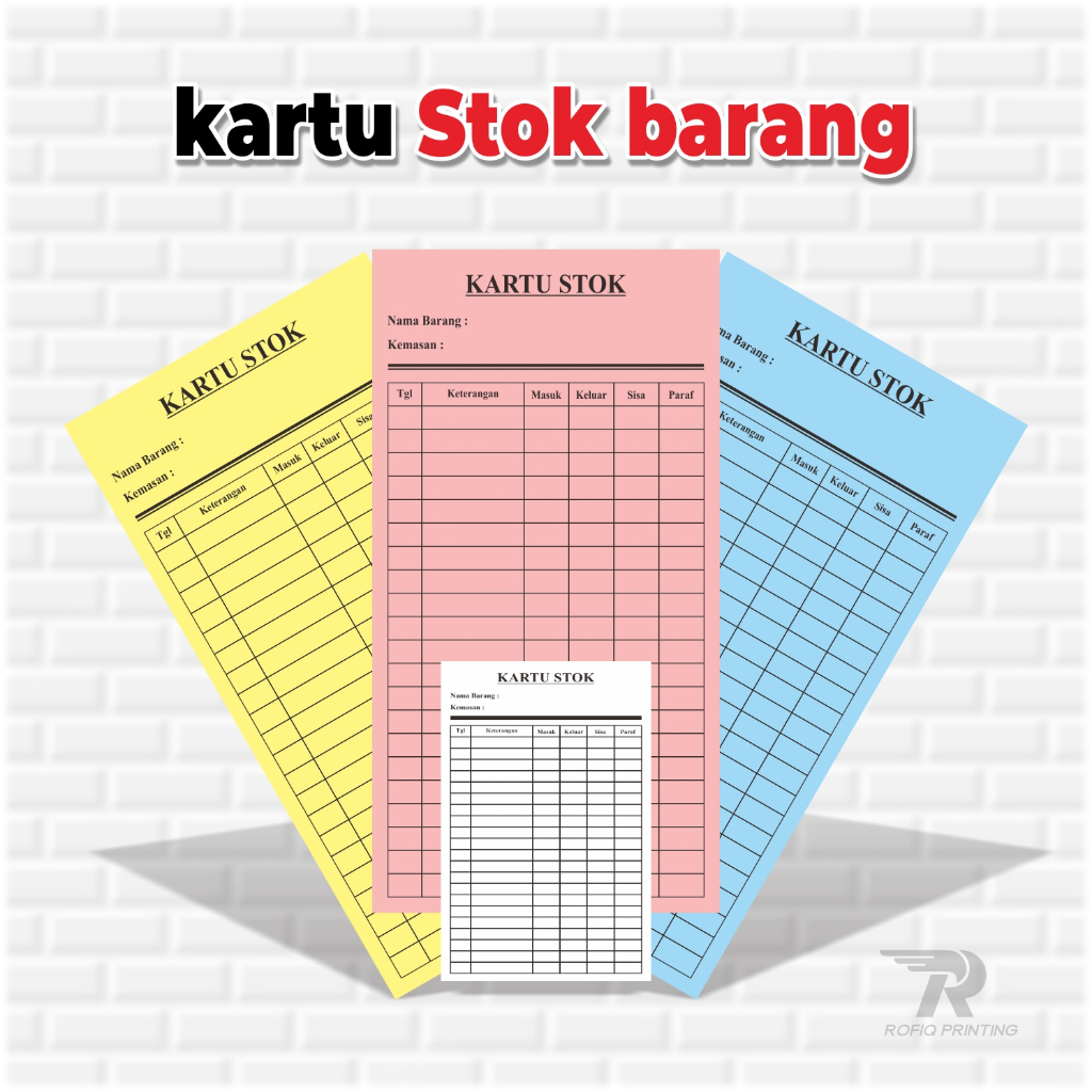 

Kartu Stok Barang / Stok Obat ( PREMIUM ) Per Pcs Murah