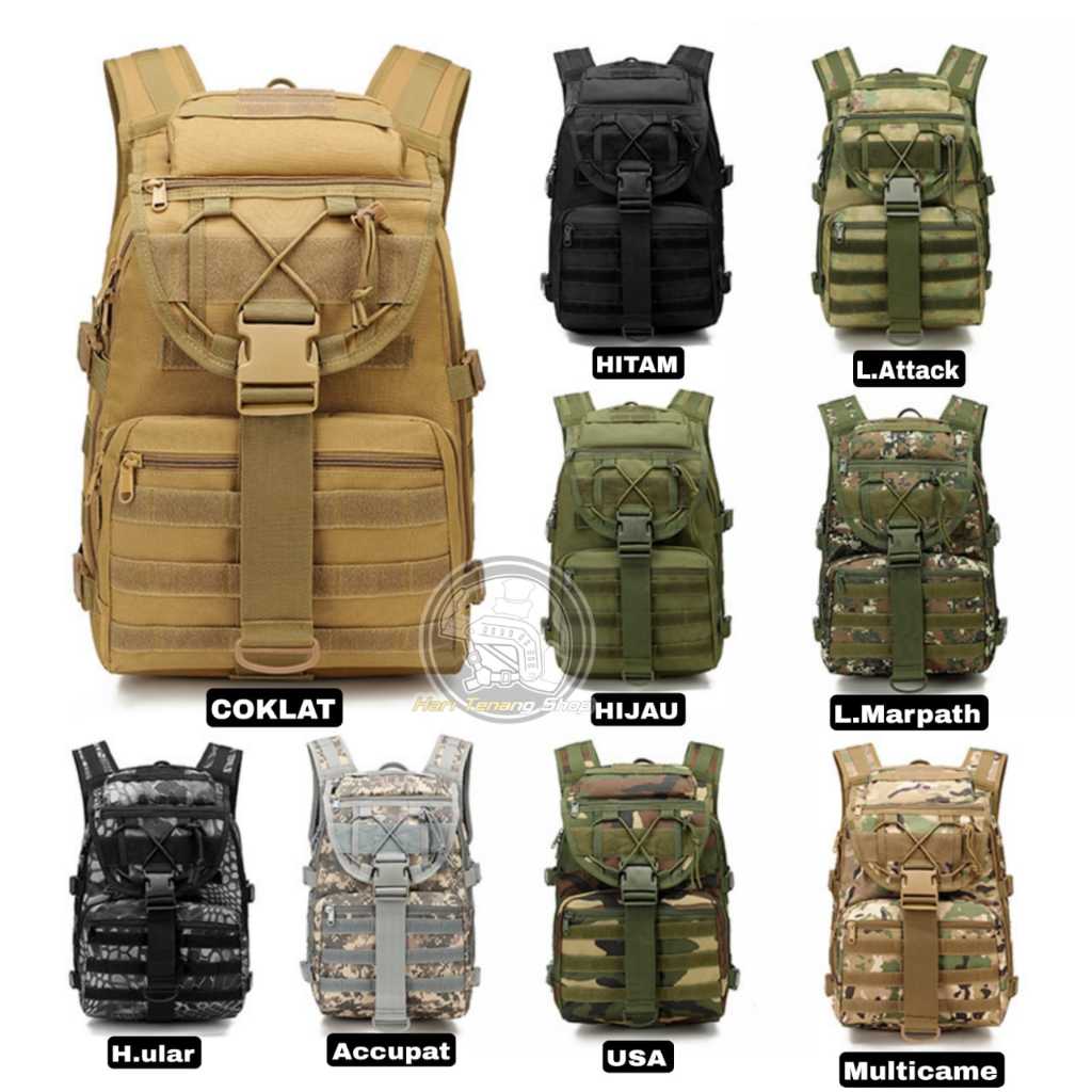 [9900] Tas Ransel Pria/Tas Punggung Pria/Tas Ransel Tactical Bahan Kanvas Nilon/Tas Tactical Militar