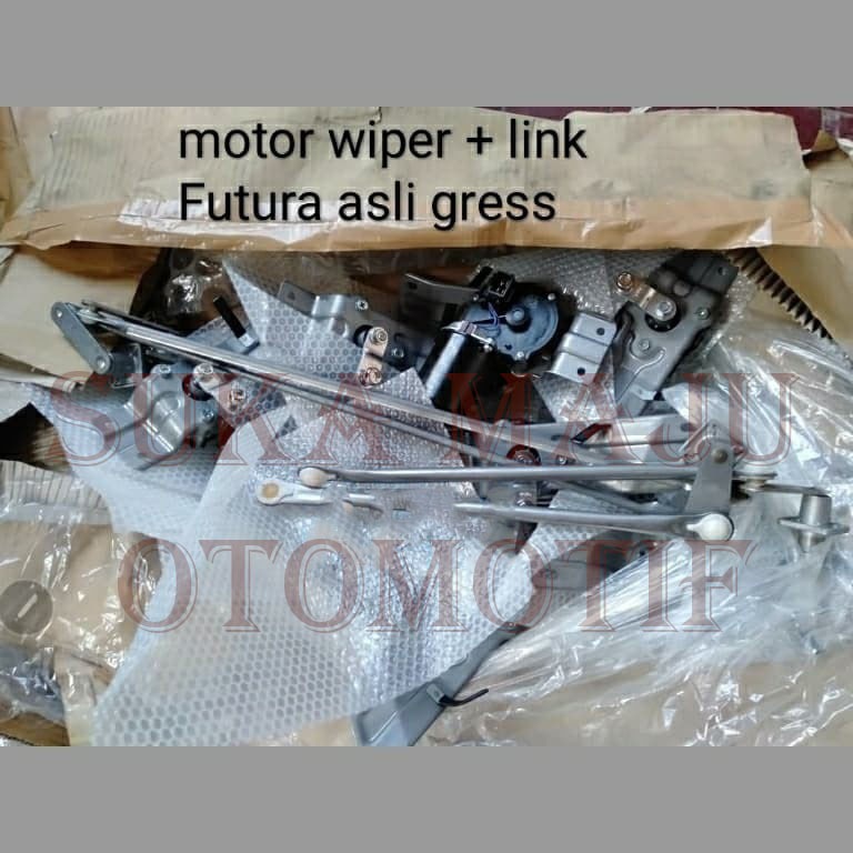 motor wiper + wiper link suzuki futura injeksi, futura old asli