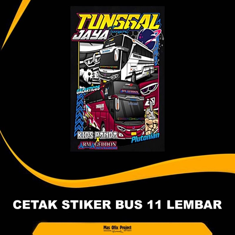 

STIKER BUS BASURI 11 LEMBAR
