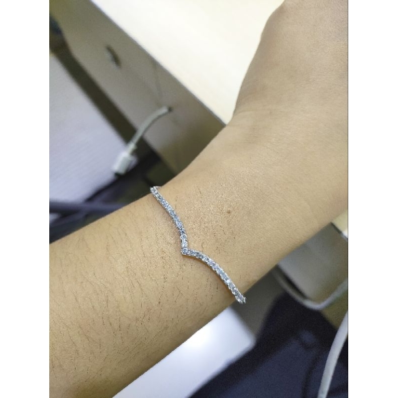 GELANG SERUT AUREL SILVER ASLI 925
