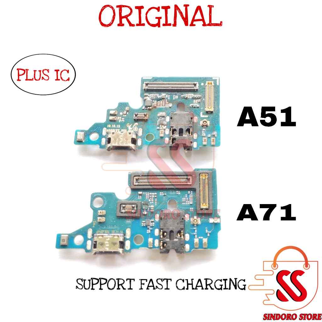 Konektor Charger Samsung A51 A71 USB Papan Cas Ori Copotan Mic Pcb Board