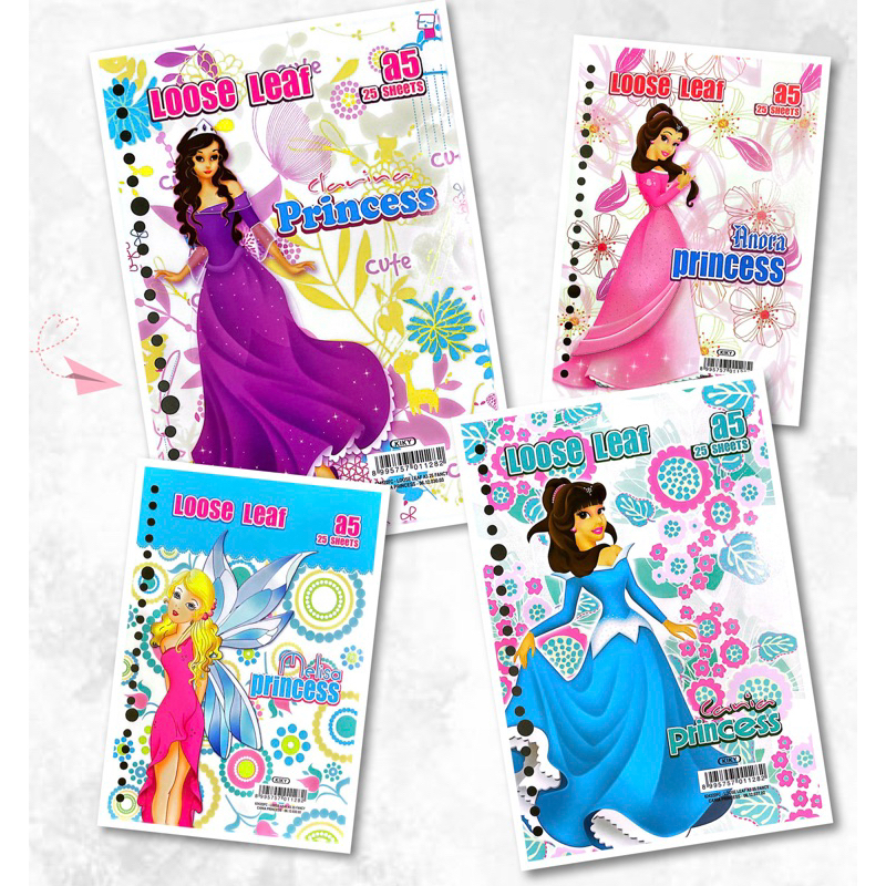 

Loose Leaf | Kertas Binder Kiky A5 Princess Isi 25 Lembar.