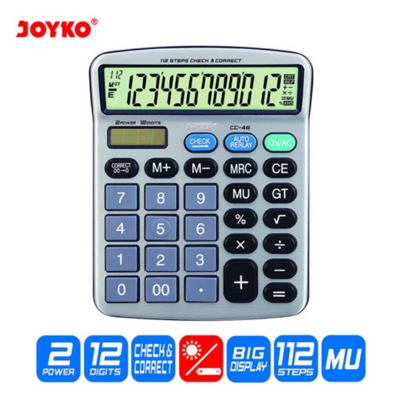

Kalkulator Joyko CC-46/ 12 Digits