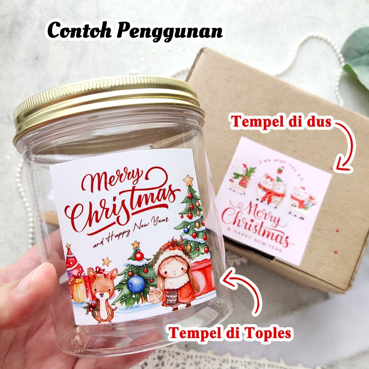 

Stiker Sticker Natal Tahun Baru Christmas New Year 6cm READY STOK