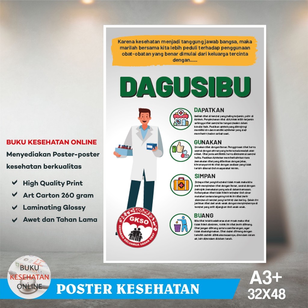 

Poster Kesehatan - DAGUSIBU - Laminating Glossy