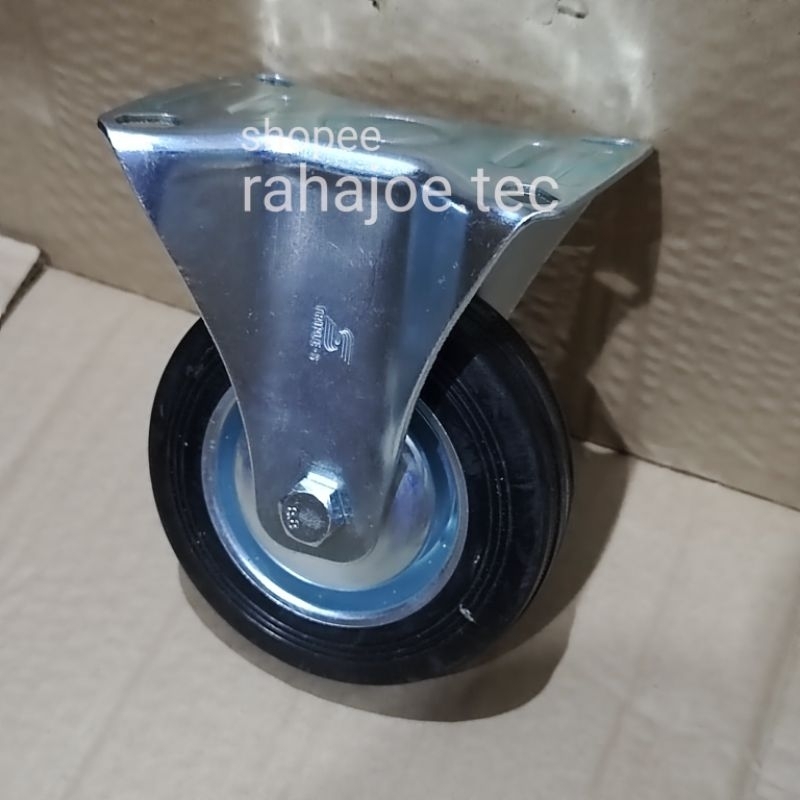 Roda Karet Mati 4" Roda Trolley Troly Troli 4 Inch