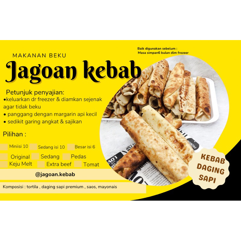 

kebab daging frozen extrabeef makanan frozen