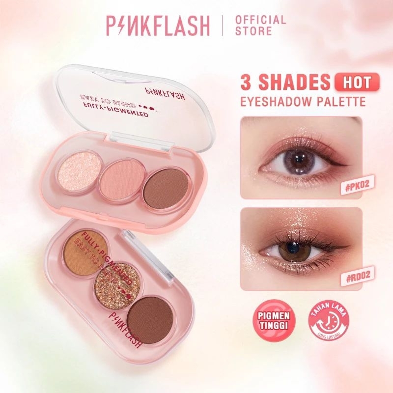 PINKFLASH EYESHADOW 3 SHADE