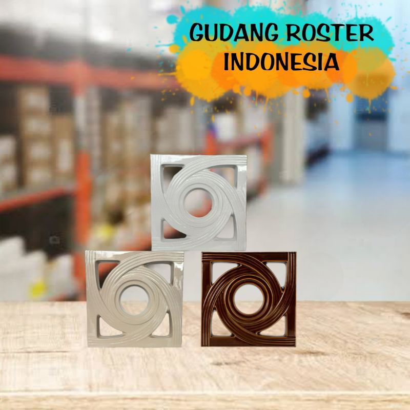 Roster Lubang Angin Keramik Ornamen