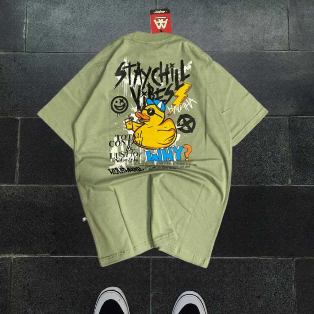 KAOS SURFING MOTIF BEBEK / KAOS DITRO STREETWEAR / BAJU PRIA DISTRO / KAOS DISTRO ORIGINAL / TSHIRT 