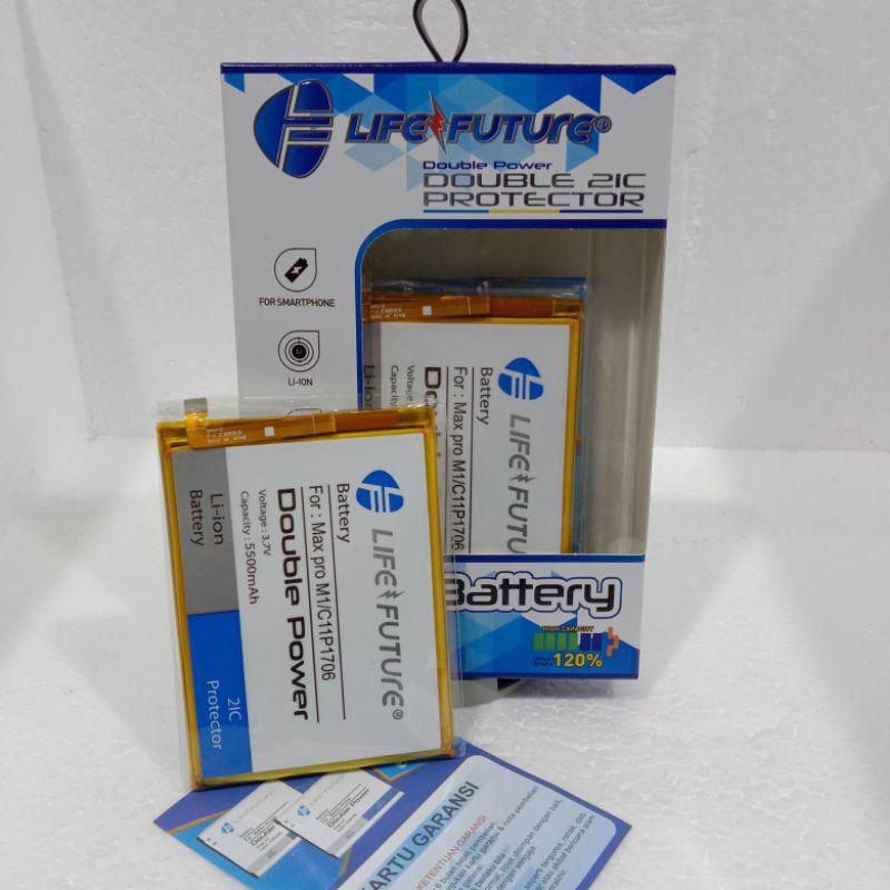 Baterai / Batre LF Zenfone Max pro M1 / M2 / C11P1706 Double Power Life Future