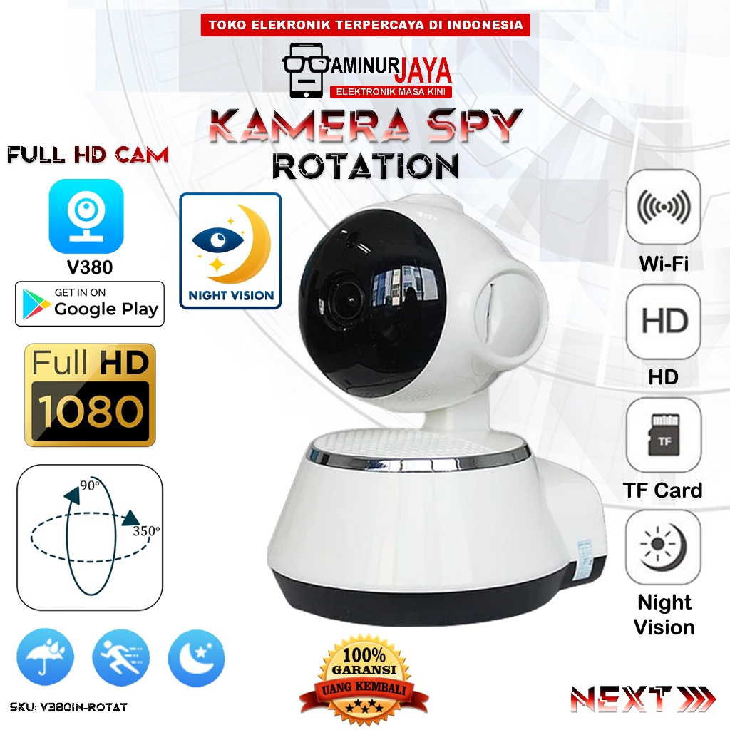 Smart IP Camera CCTV Indoor Outdoor Robot 360 Rotation Wifi P2P Wireless Portable  Spy Kamera HD 720