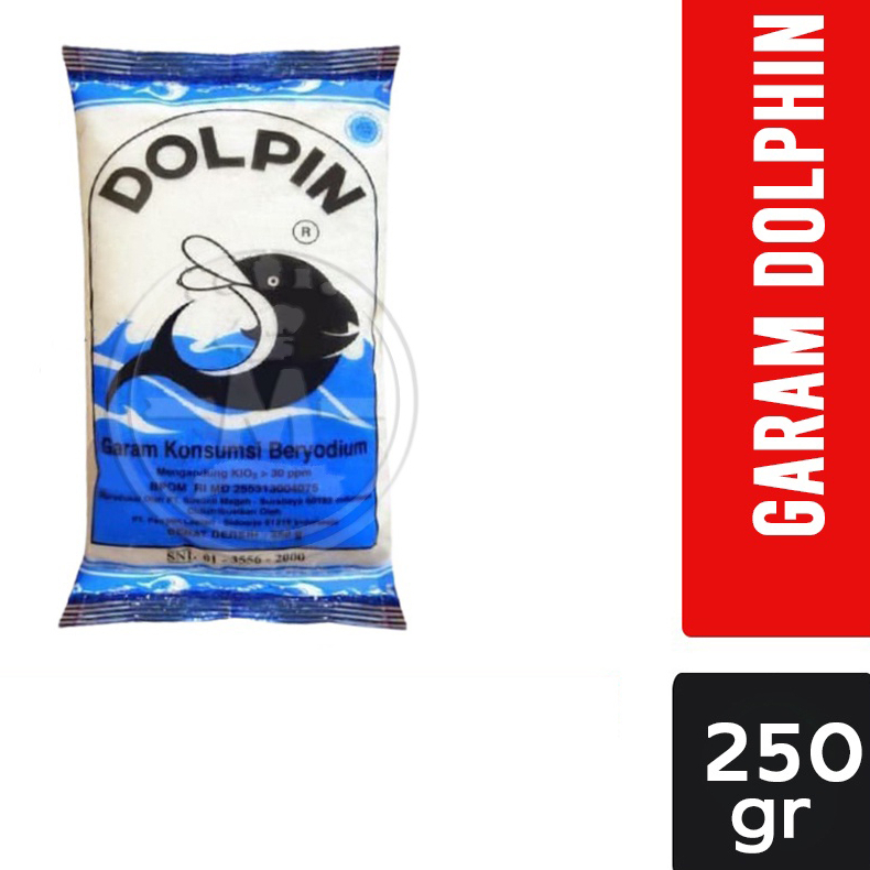 

Garam DOLPIN 250gr /Garam Dapur Dolphin / Garem Konsumsi Beryodium