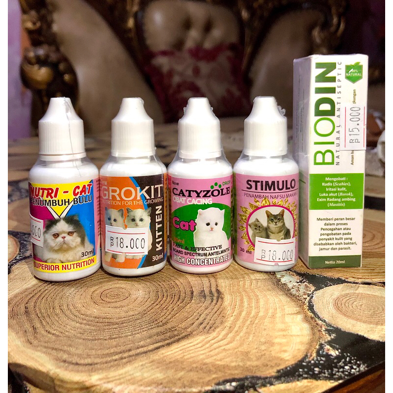 vitamin dan obat obatan kucing