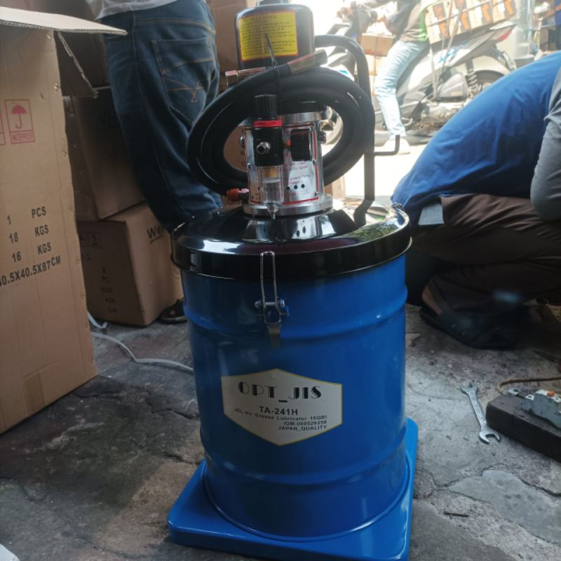 pompa gemuk 40 liter  OPT JIS Air grease pump lubricator