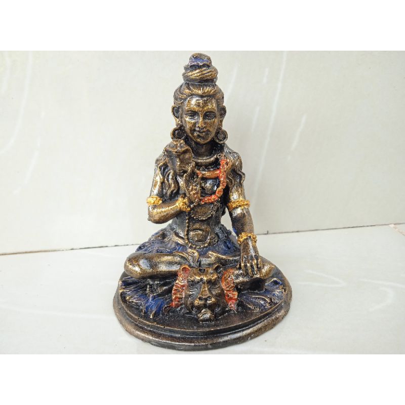 Patung dewa siwa/patung shiva 12cm resin hiasan pajangan decorasi